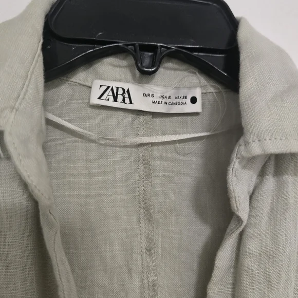 ZARA Linen the Lovina Dress - Picture 4 of 9